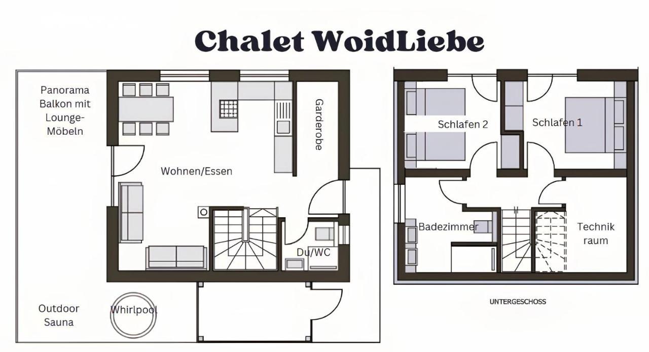 Chalets Woid_Liebe&Glueck 보덴마이스 객실 사진